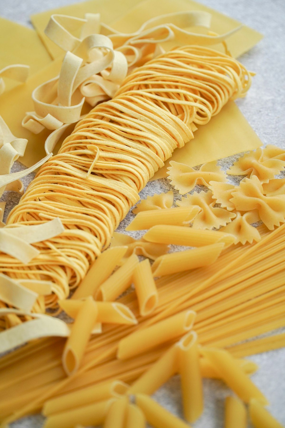 Pasta biologica essiccata lentamente